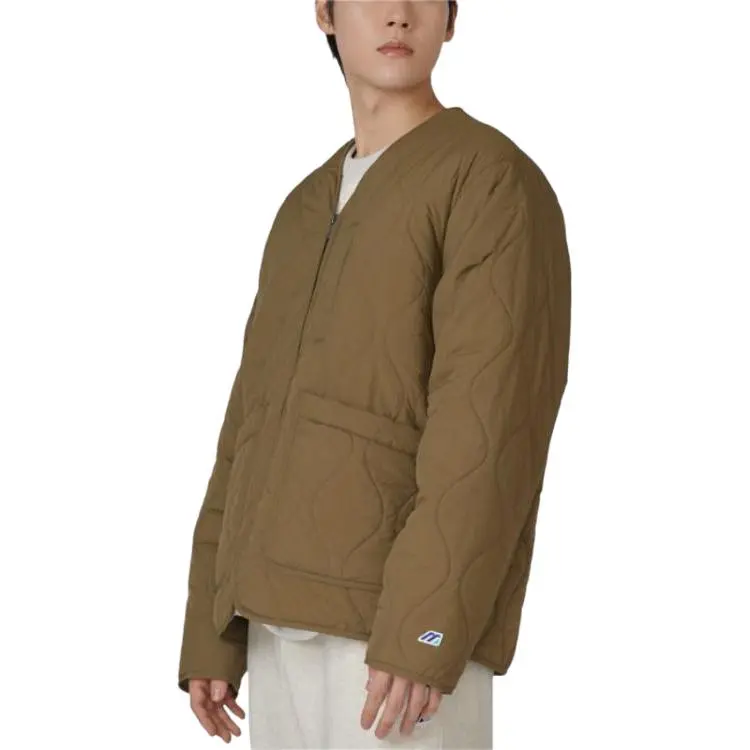 Mizuno Puffer Jacket Men's Brown-4