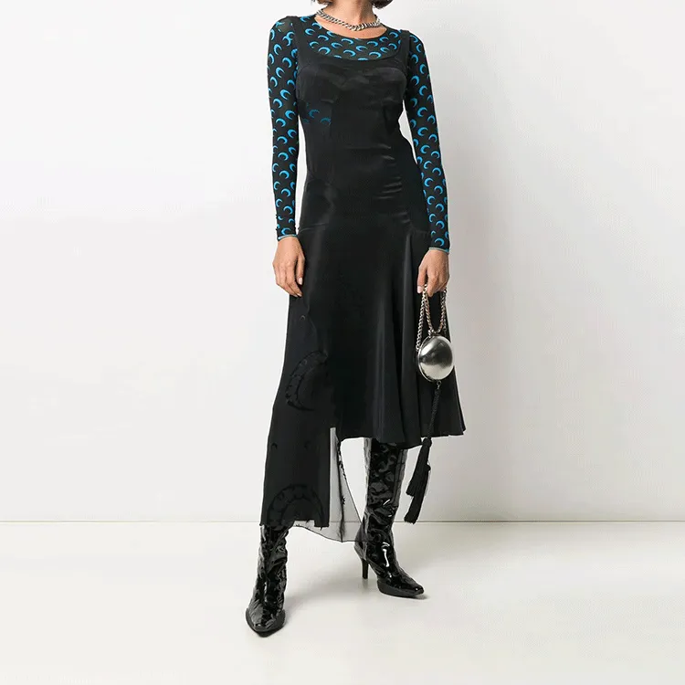Marine Serre Sleeveless Dresses Women's Black-1