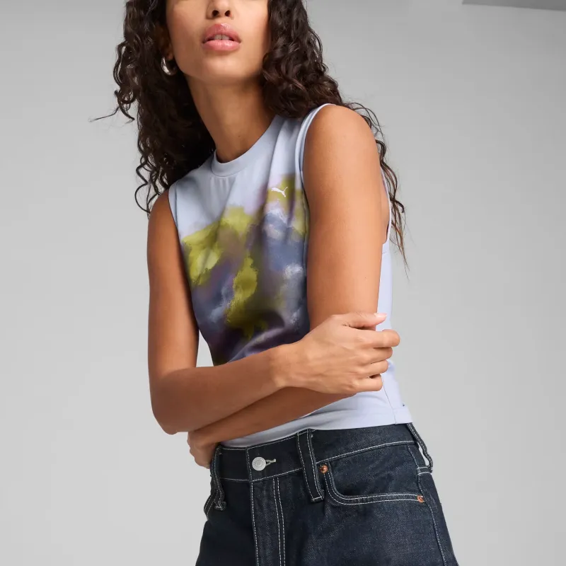 PUMA Playera Sin Mangas Estampada Yona Para Mujer-4
