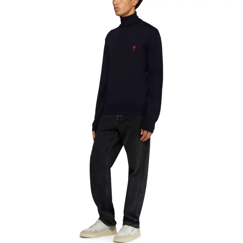 AMIPARIS Paris Ami De Coeur Logo Embroidered Knitted Jumper-2