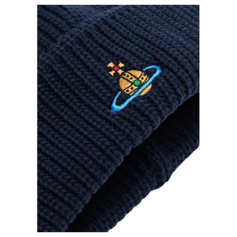 Vivienne Westwood Orb Embroidered Knitted Beanie-2