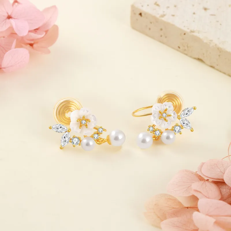 Hurry That Year S925 Silver Clip On Earrings Women's-1