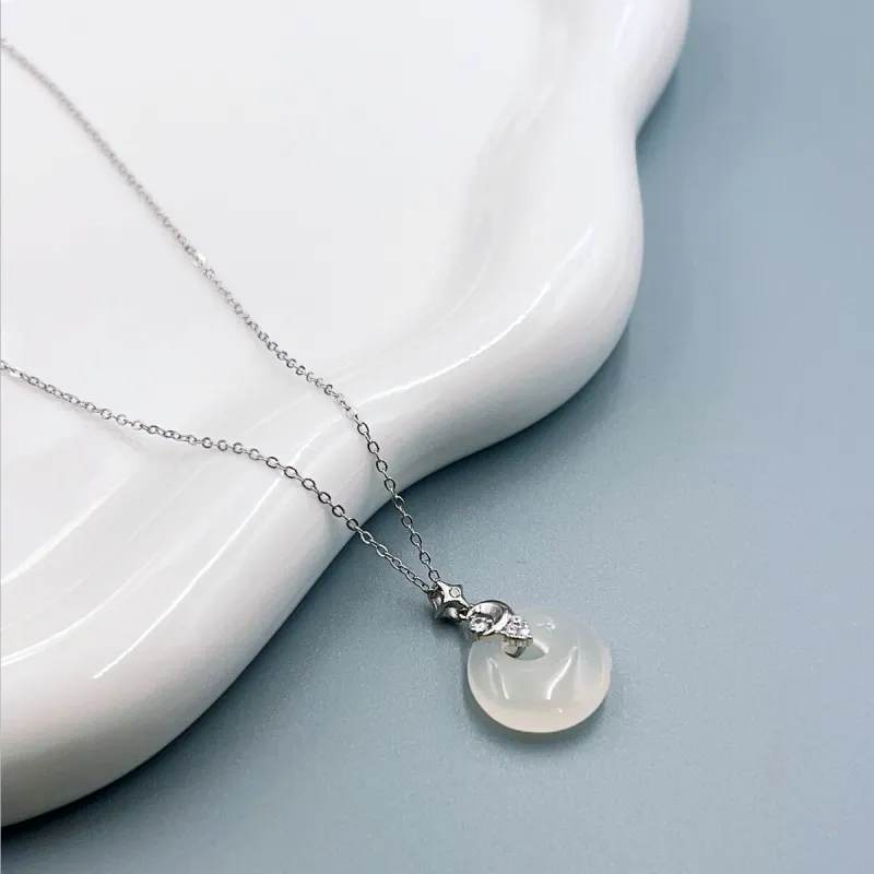 Gold Of China Chalcedony Necklaces Women's-2