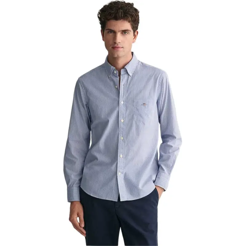 GANT Shirts Men Collegiate Blue 436-1