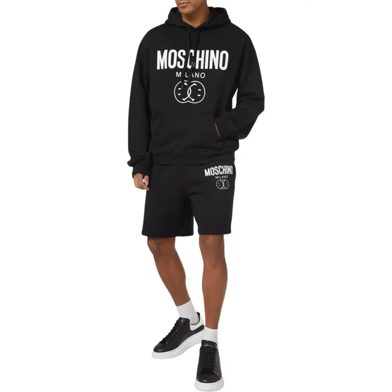 MOSCHINO Logo print Organic Cotton Hoodie-2