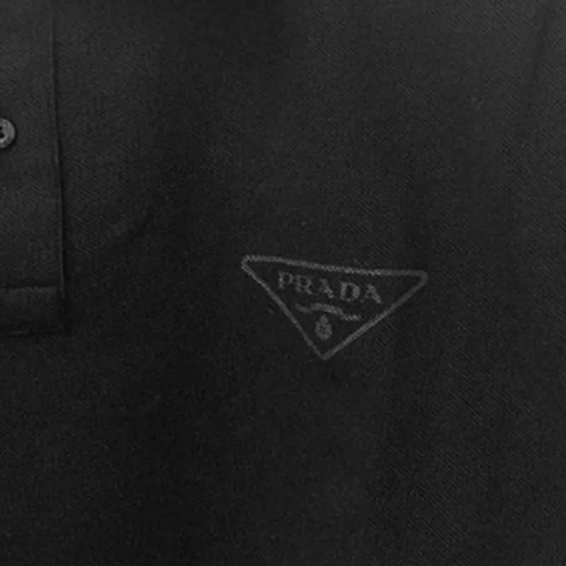 PRADA Polo Shirts Men Black-2