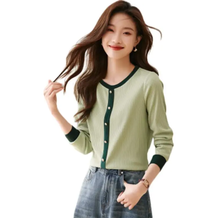 Mo Han Yi Mei T Shirt Women's Avocado Green-3