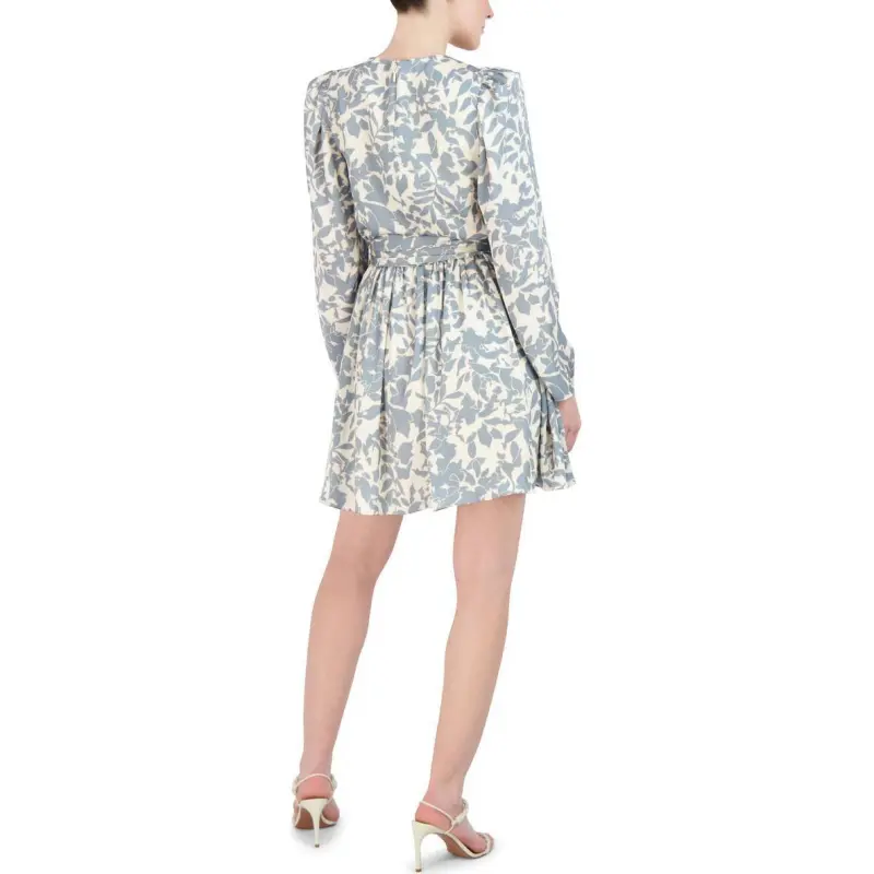 BCBGMAXAZRIA Long-Sleeved Dresses Women's White-1