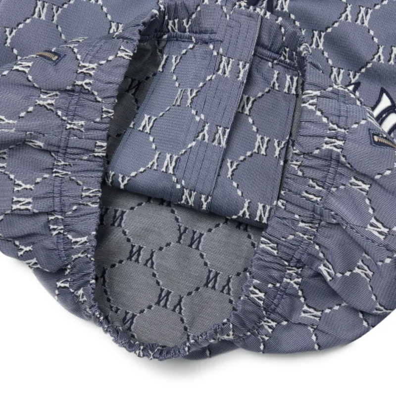 MLB MONOGRAMNEW YORK YANKEES Cropped Coats Women's Blue-3