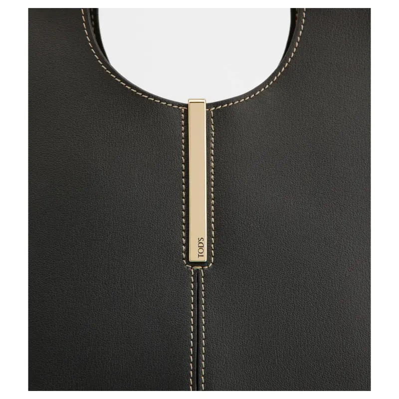 TOD'S Logo Engraved Mini Shopping Bag-4