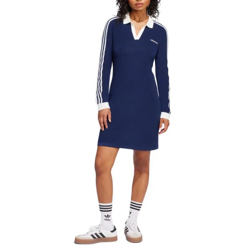 Adidas Originals Knitted Polo Dress-1