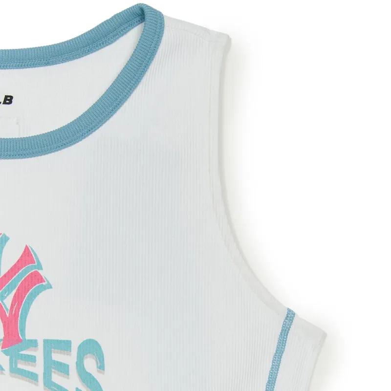 MLB New York Yankees Sleeveless Dress Women's Ecru-3