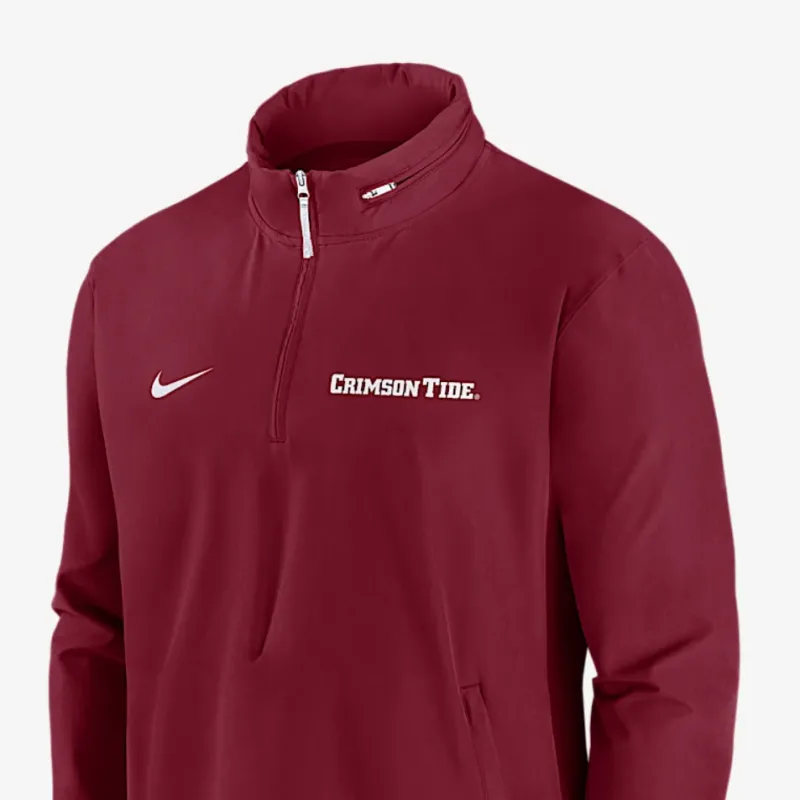 Nike Alabama Tide Sideline Coach Men's Nike College 1/2-Zip Hooded Jacket-2
