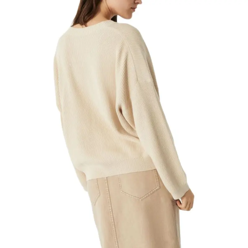 Brunello Cucinelli Monili Embellished V Neck Jumper-2
