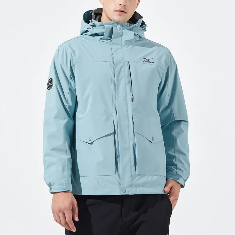 Mizuno Waterproof, Windproof, Breathable, Thermal, Water Repellent, Cold Resistant, Rainproof Windbreaker Jacket Men's-10