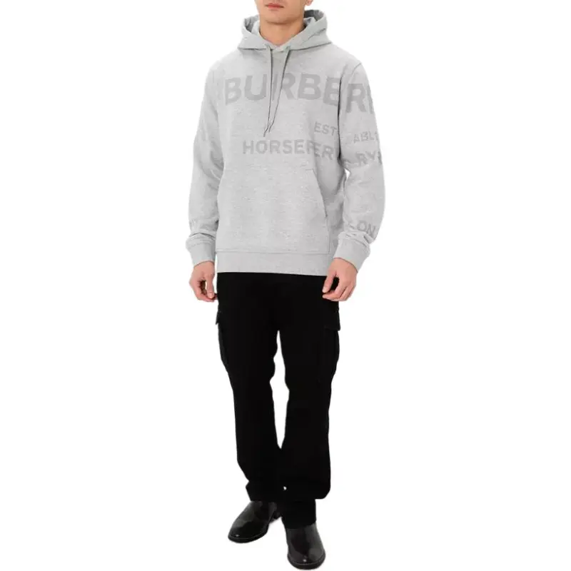 Burberry Sweatshirts Men Gray-2