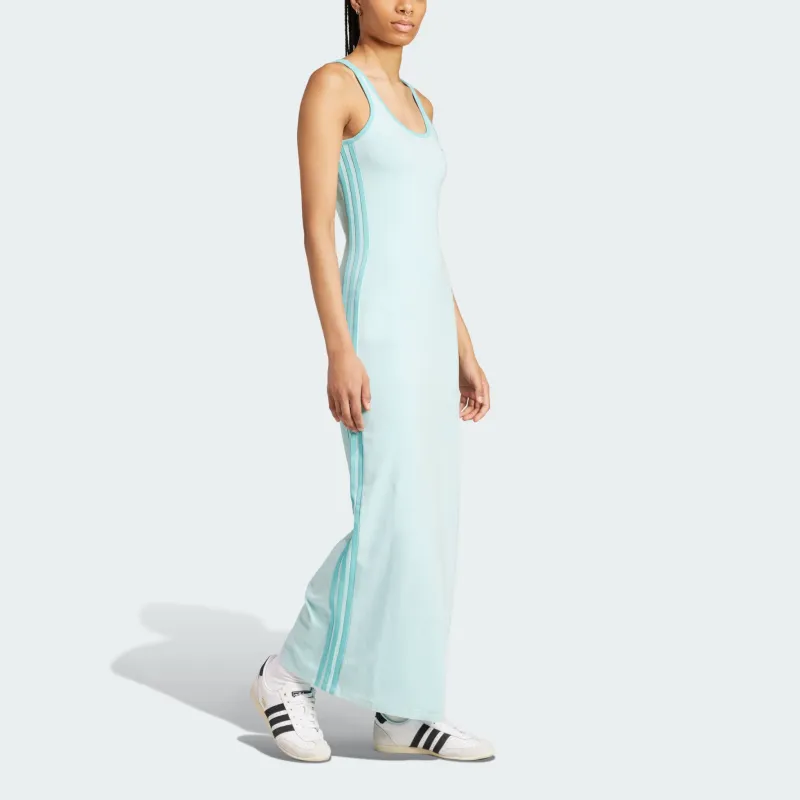 Adidas Originals Adicolor 3 Stripes Tank Maxi Dress-3
