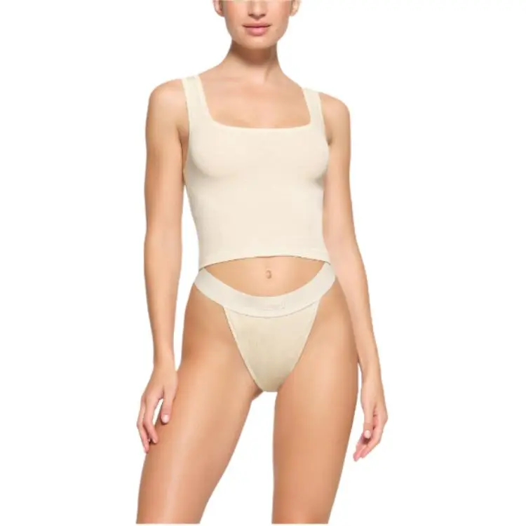 SKIMS Tank Top Women's Bone White-2