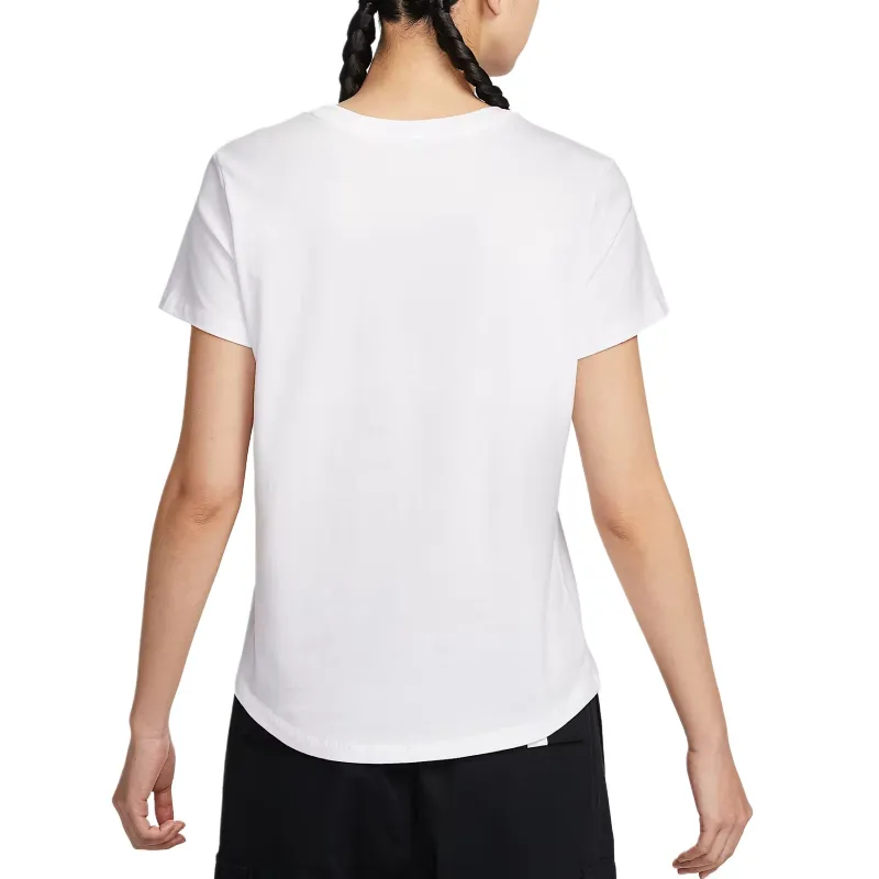 Nike Sportswear Club SS25 T Shirt Women's White-2