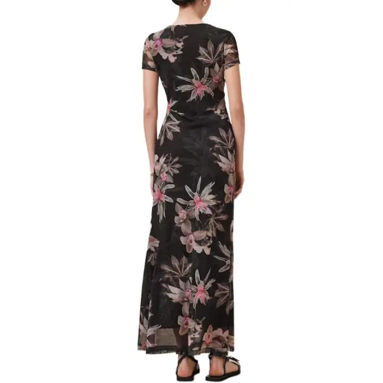 ALLSAINTS Short Sleeved Dress Women's Black-1