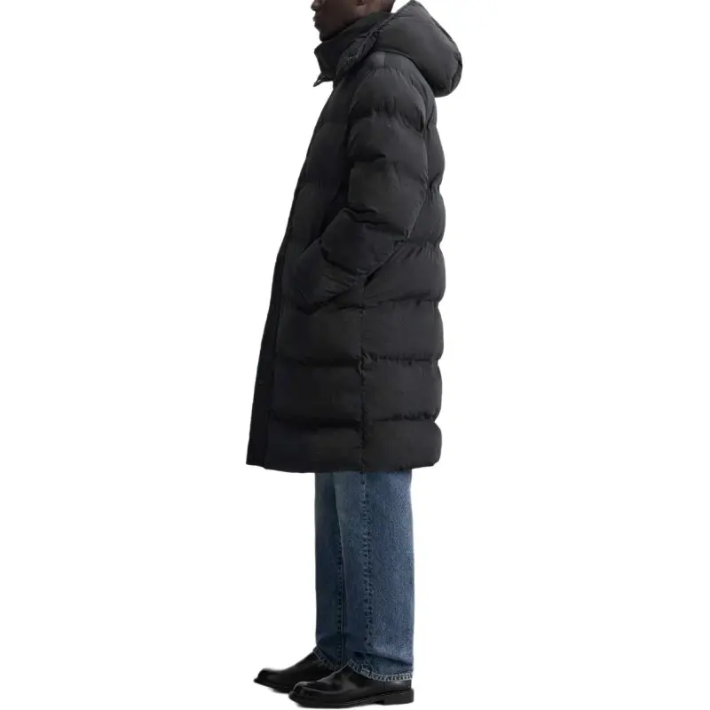ZARA Puffer Jackets Men Black-1
