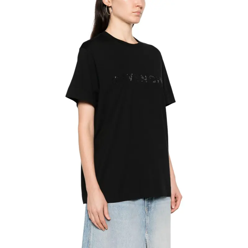 Givenchy Logo Embellished Crewneck T Shirt-4