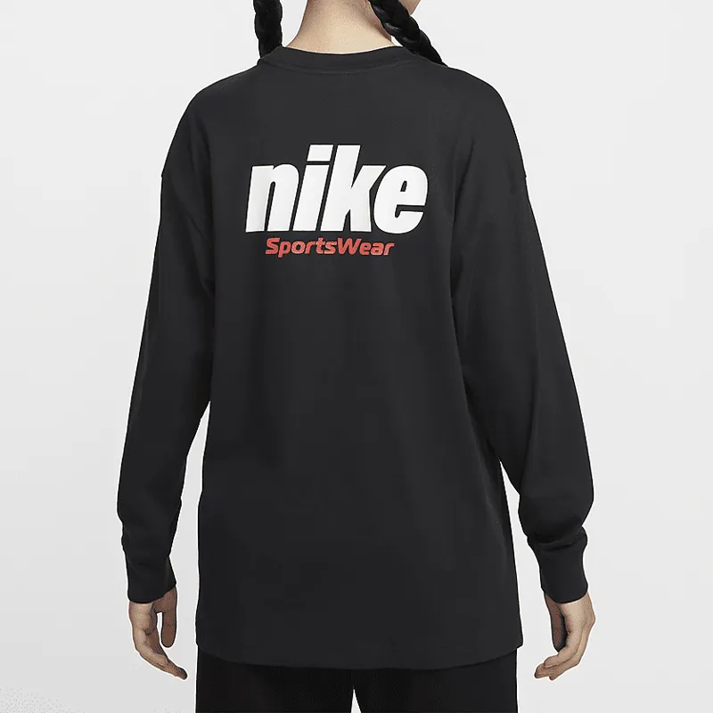 Nike Sportswear Essentials Series Sweatshirt Women's Gray Black-3