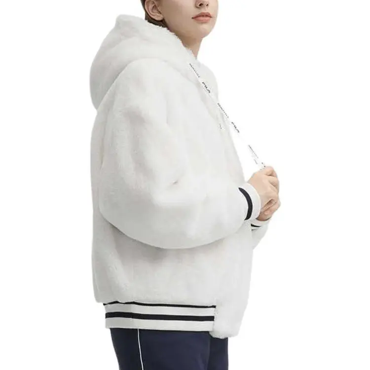 FILA Velvet feel Coat Women's Cloud White-2