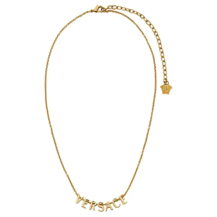 VERSACE Logo lettering Necklace-1