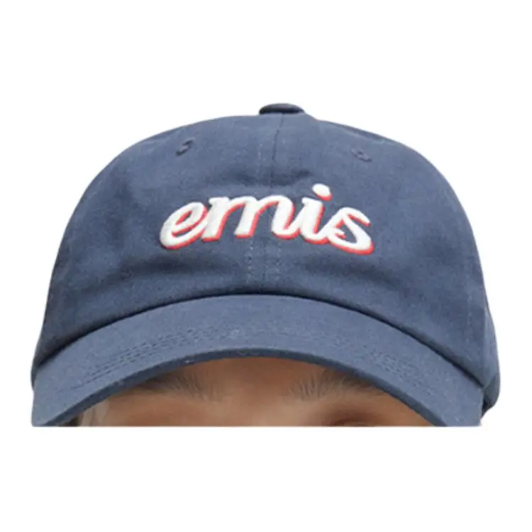 Emis Cotton Baseball Caps Unisex Navy Blue-3