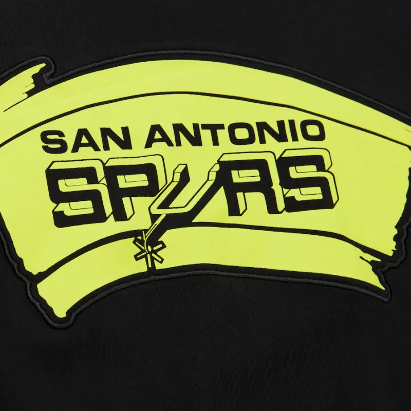 Mitchell & Ness x NBA San Antonio Spurs Neon Nights Premium T Shirt Men's Black-2