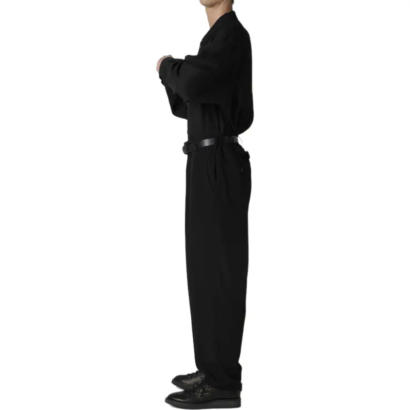 Yohji Yamamoto Buckle Detailed Pants-4