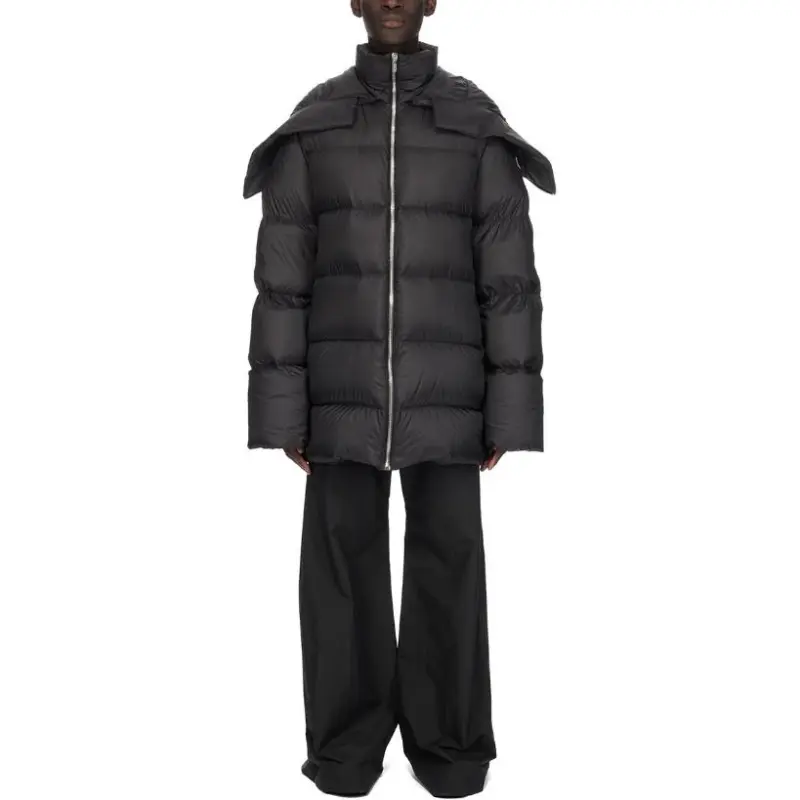 RICK OWENS Hooded Cyclopic Coat-1
