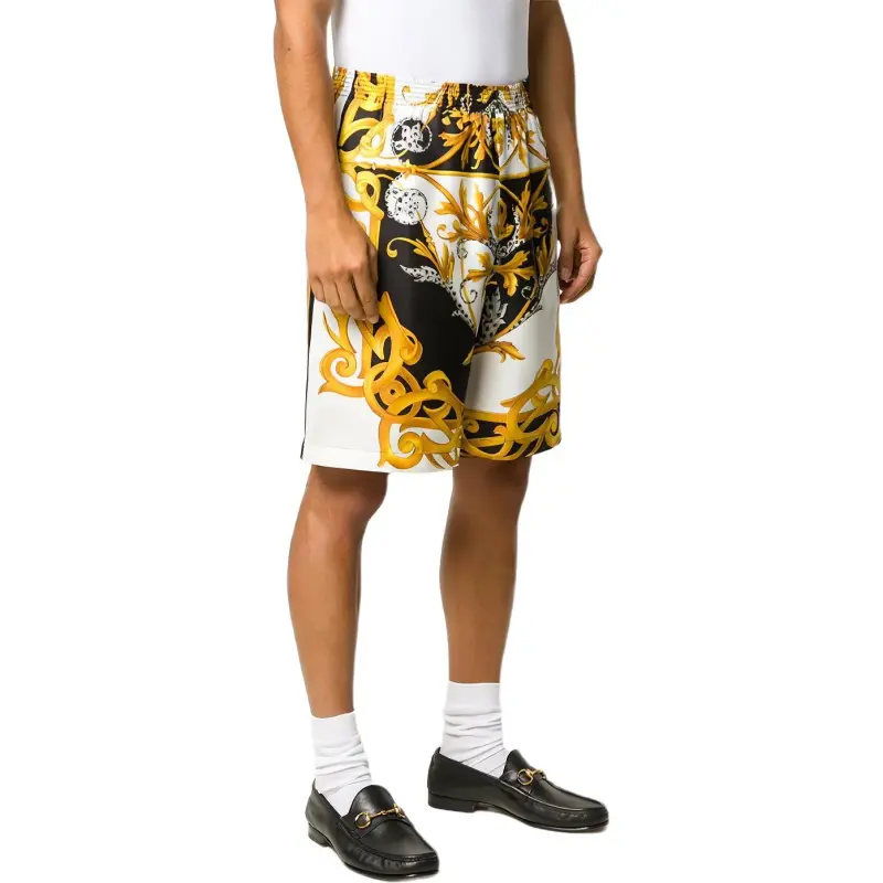 VERSACE Casual Shorts Men Yellow-2