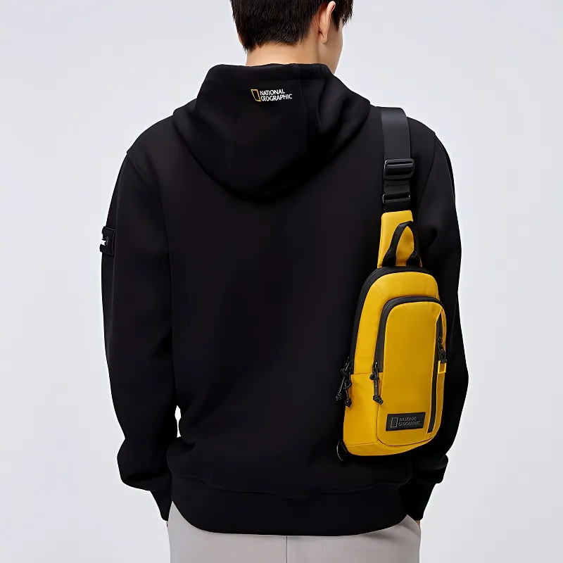 NATIONAL GEOGRAPHIC Polyamide Crossbody Sling Bag Unisex Sienna Yellow-2