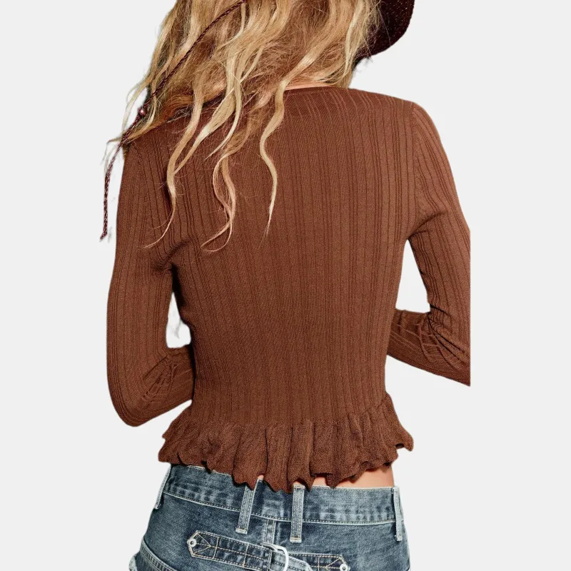 ZARA Knitwear Women's Brown-4
