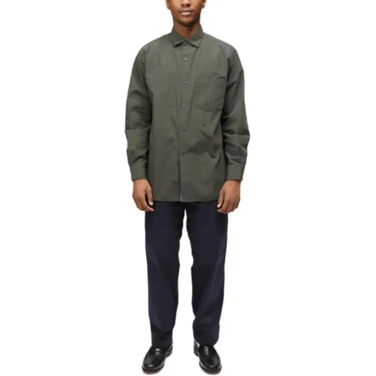 Nanamica Regular Collar Wind Shirt Unisex-9