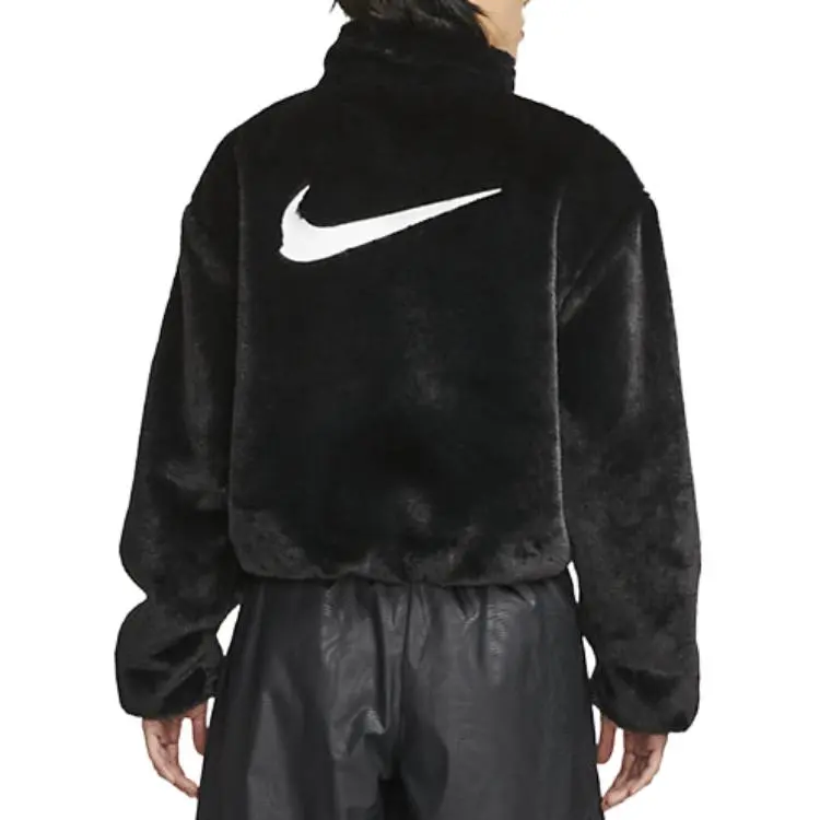 Nike Velvet Jackets Women's Black-4