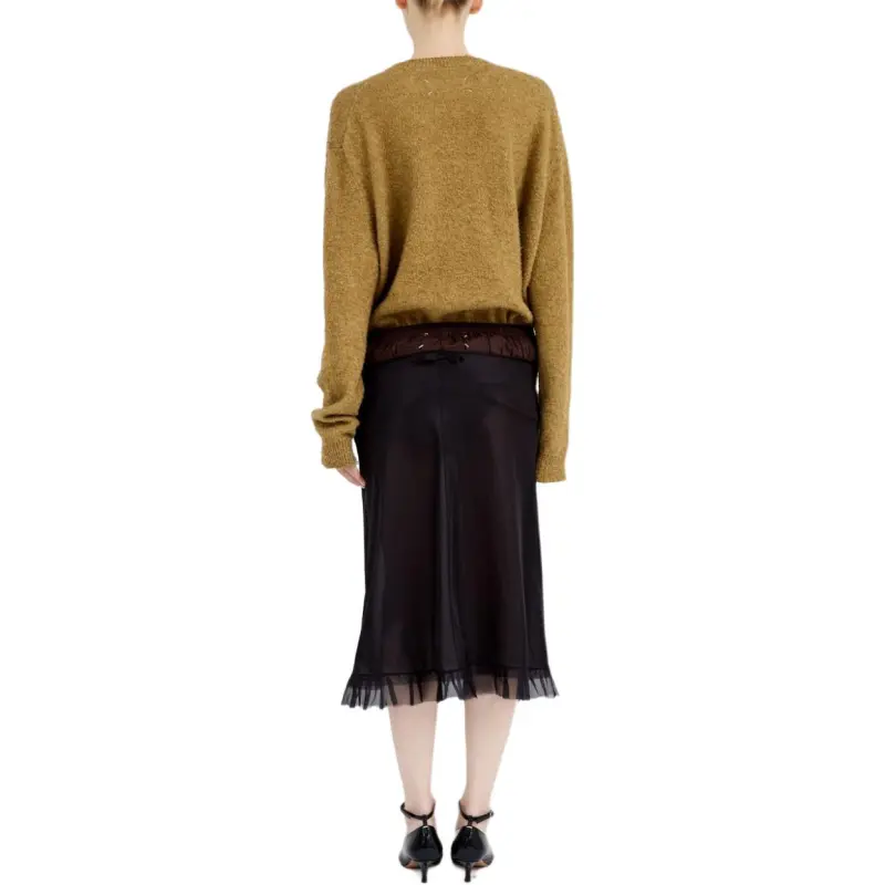 Maison Margiela Midi Skirt Black/Brown-6