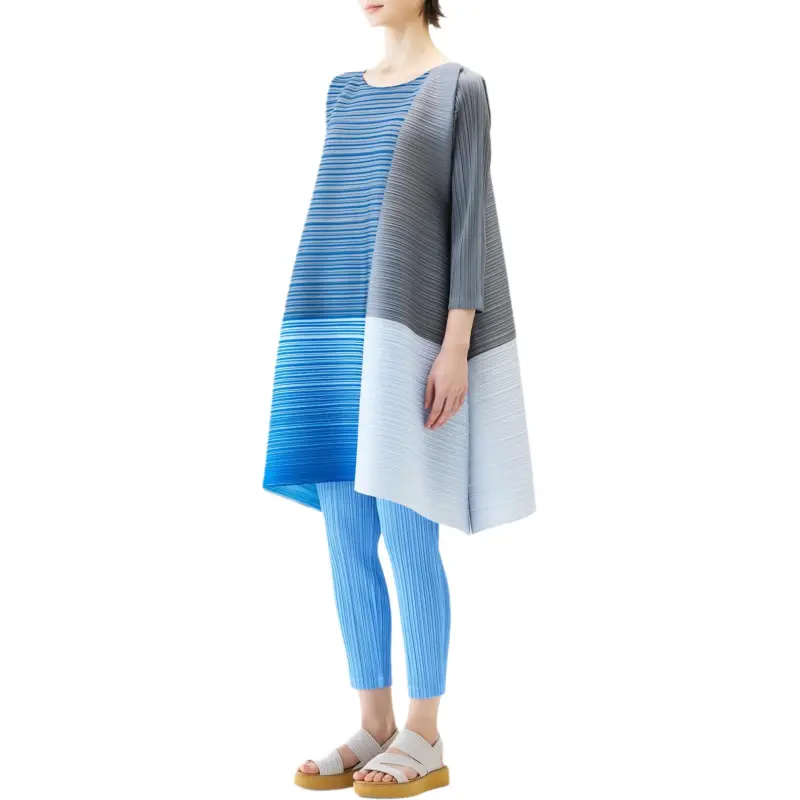 PLEATS PLEASE ISSEY MIYAKE Long Sleeved Dresses Women's Multicolor-4