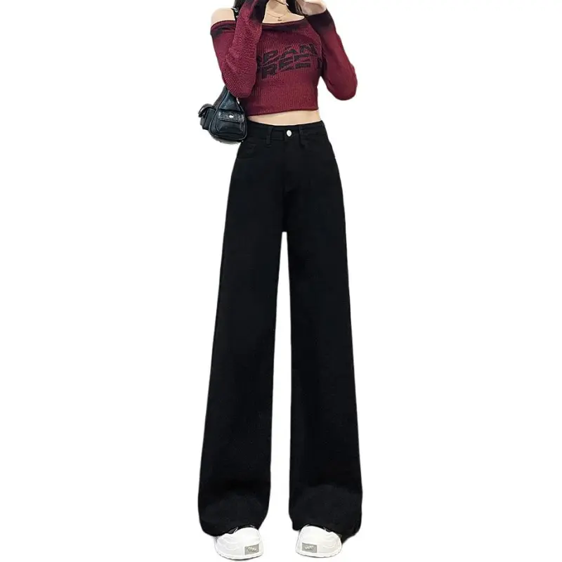 Concubine Zhu Jeans Women's Black-1