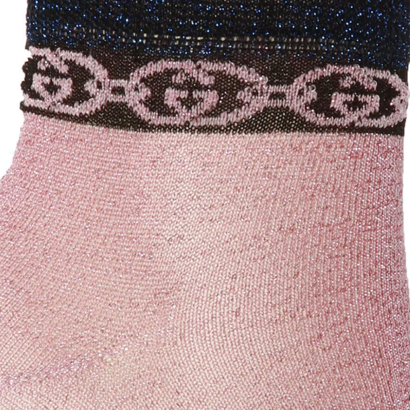 GUCCI Mid-Calf Socks Women's 1 Pack Pink-2