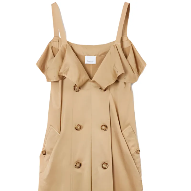 Burberry SS23 Slip Dresses Women's Khaki-4