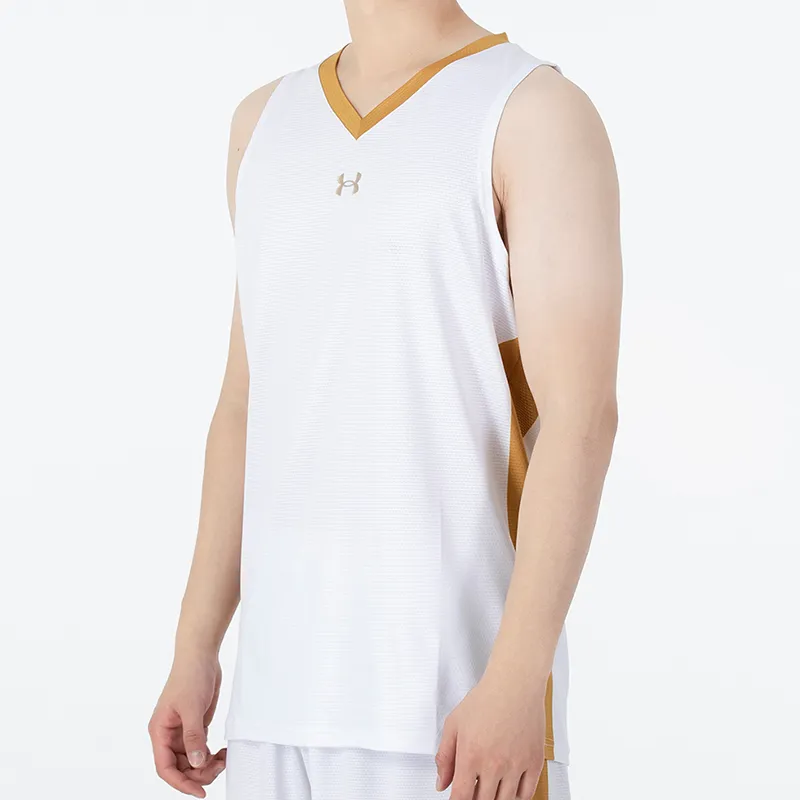 Under Armour Basketball Jerseys Men White-3