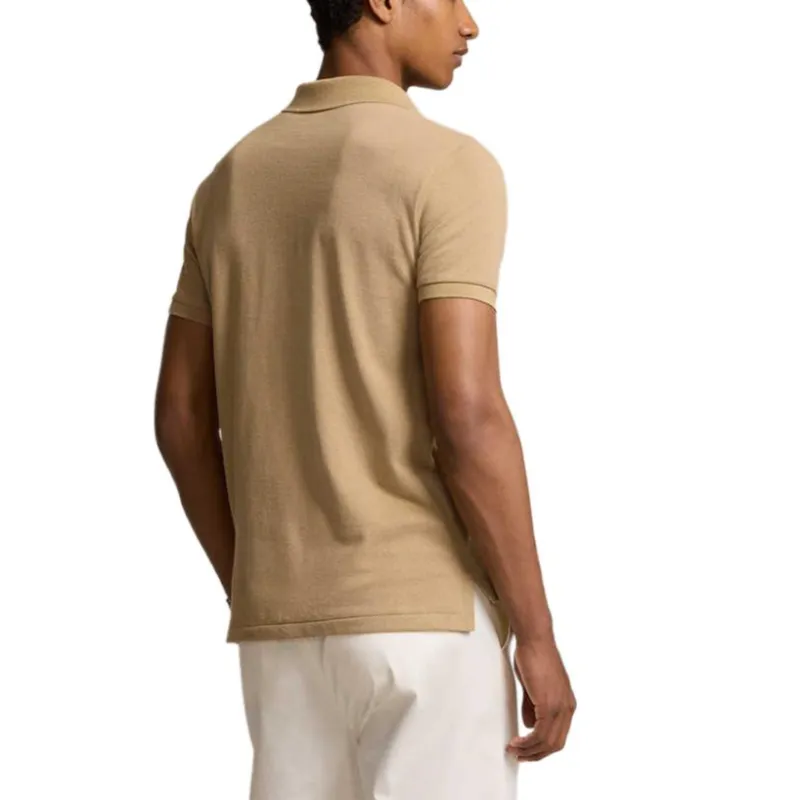 Polo Ralph Lauren SS25 Polo Shirt Men's Brown Yellow-3
