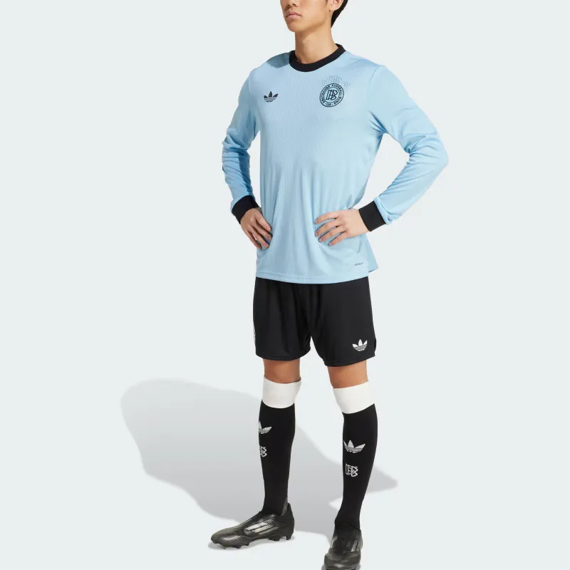 Adidas Originals ANNIVERSARY SS25 Soccer Jersey Men's Clear Blue/Black-4