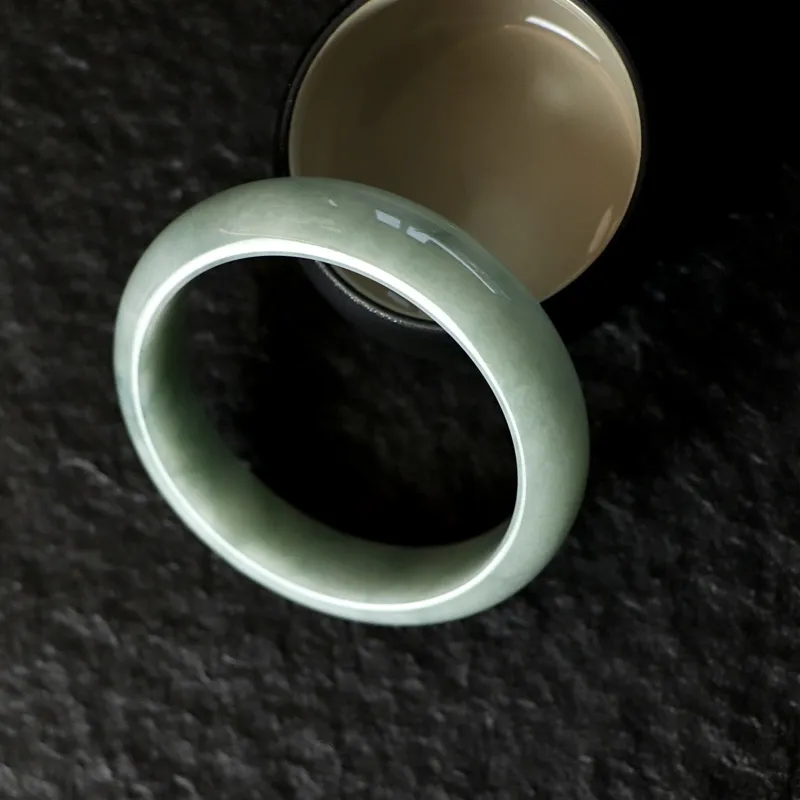 South Asia Bean Type Jadeite Bangles Women's-1