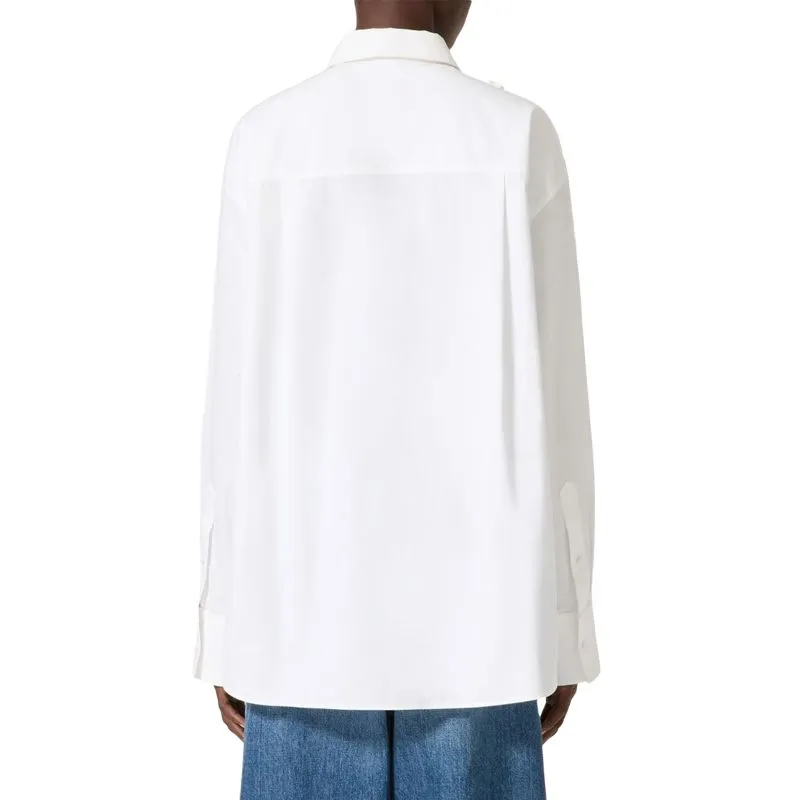Valentino Floral Cut Out Long Sleeved Shirt-2