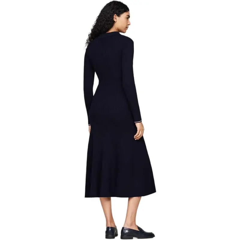 Tommy Hilfiger Long Sleeved Dress Women's Navy Blue-1