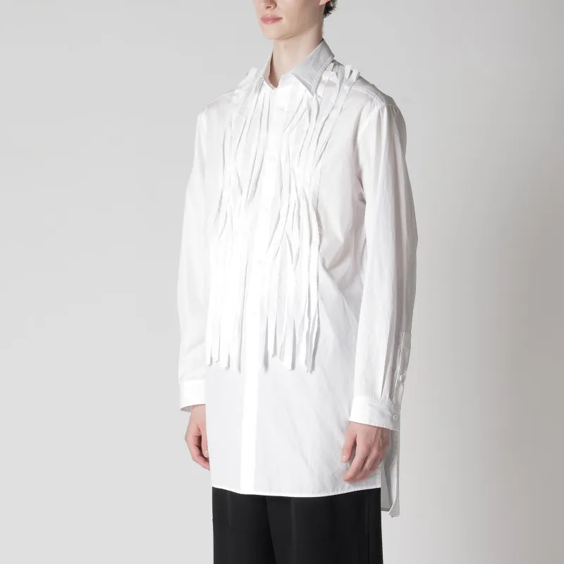 Yohji Yamamoto Long-Sleeve Pleated Shirt-3